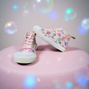 GUC Disney Beauty and the Beast-themed Girl Pink high-top Sneakers shoes Size 11